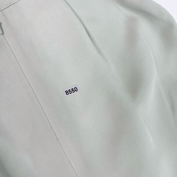 Talbots Skirt Suit Womens 8 Jacket Blazer Blue Pure Silk Career - Picture 16 of 16